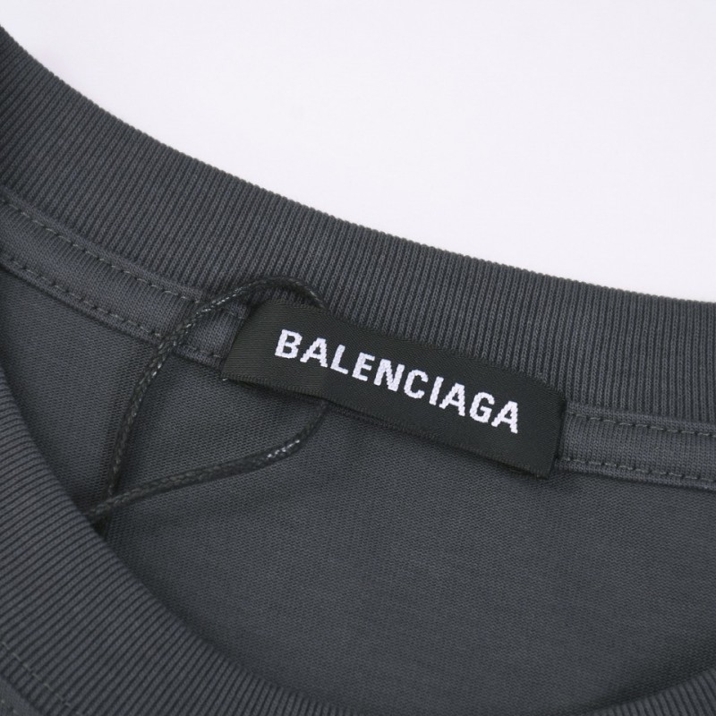 Ba*len*cia*ga 24s double B dot printing t-shirt