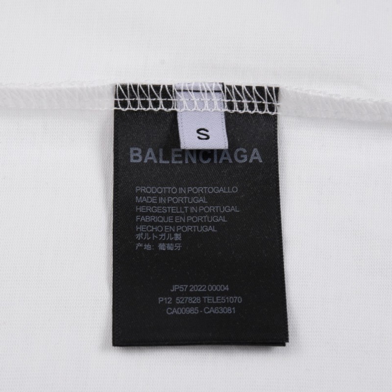 Ba*len*cia*ga 24s embroidered fabric t-shirt