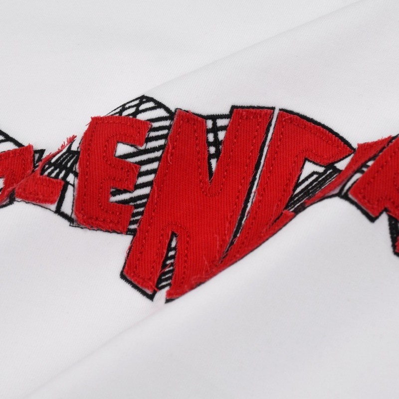 Ba*len*cia*ga 24s embroidered fabric t-shirt