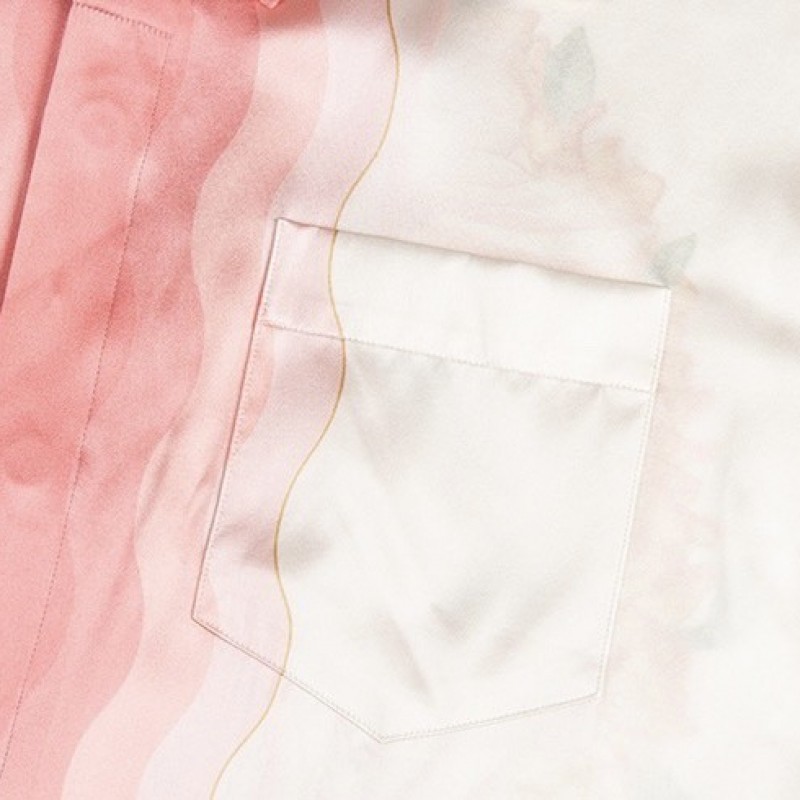 Casablanca Pure silk wide little holiday wind shirt
