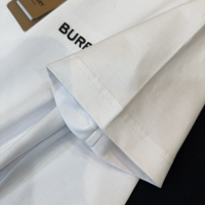 B**rry 2024ss latest logo embroidered cotton short-sleeved t-shirt