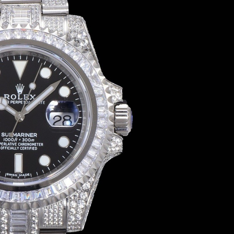 R*l*x 904 Steel Submariner Luxury Full Diamond Special Edition