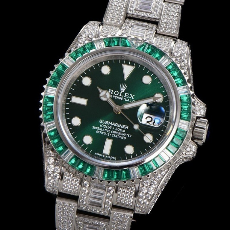 R*l*x 904 Steel Submariner Luxury Full Diamond Special Edition